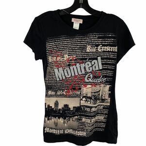 BABAZOO Canada Graphic Montreal Sparkle T-Shirt Size Large